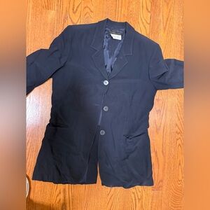 Vintage Donna Karan Bergdorf  Goodman in the plaza New York  blue 3 Pc Suit 12